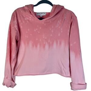 Wildfox Pink Ombre Dip Die Hoodie Size Medium